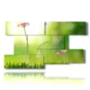 painting representing a photo of late spring flowers - version: 9 pannelli 177x101cm