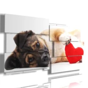 paintings with a dog