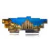 paintings with milan cathedral at night - version: 16 pannelli 293x107cm