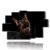 caja con fotos de perros grandes y divertidos - version: 9 pannelli 171x108cm