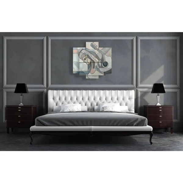 foto con pittura astratta donna chitarra stampe design moderne 3d Duudaart