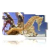 tableaux abstraits avec poissons hippocampes - version: 10 pannelli 183x100cm