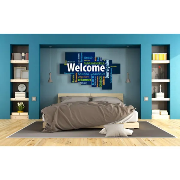 Große Gemälde im Wohnzimmer