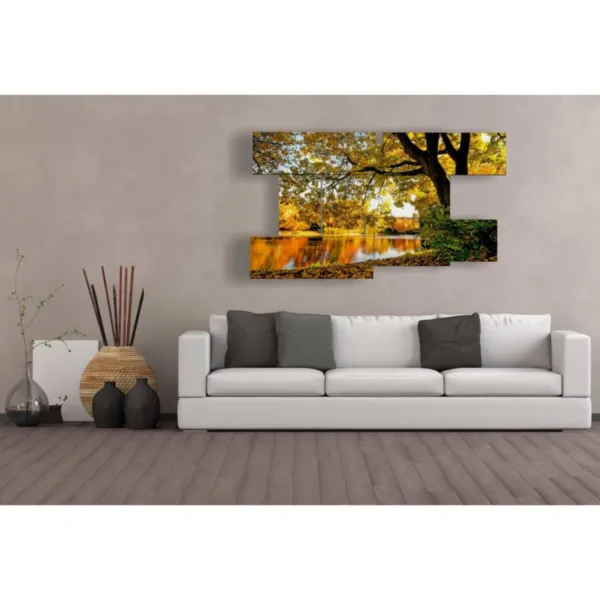 decorazioni autunno lago