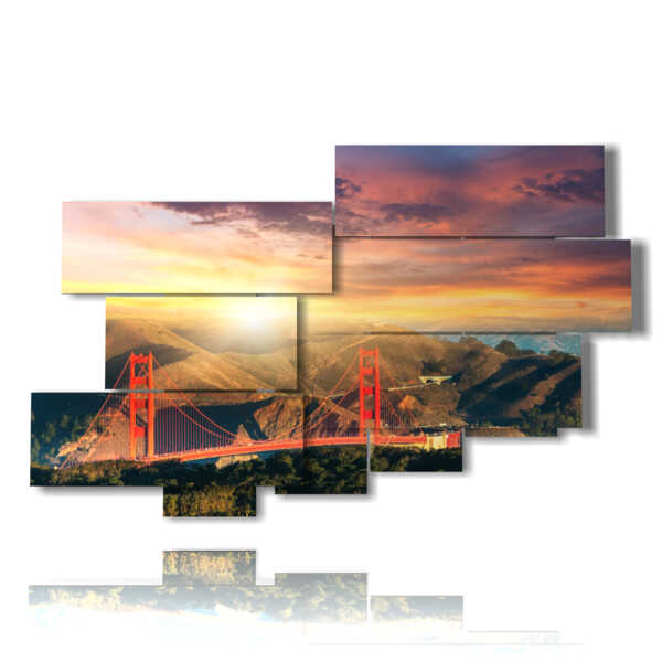 Tableau photo du pont de San Francisco