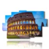 les meilleurs tableaux de rome avec le colisee - version: 9 pannelli 171x108cm