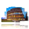 les meilleurs tableaux de rome avec le colisee - version: 9 pannelli 173x103cm