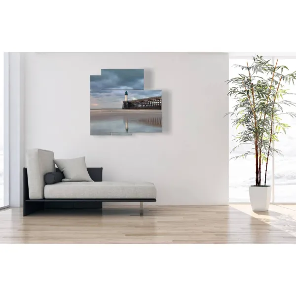 quadro con faro specchiato nell stampe design moderne foto  3d Duudaart