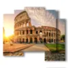 tableaux abstraits rome du colisee au coucher du soleil - version: 5 pannelli 89x77cm