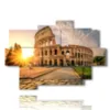 rome abstract paintings of the colosseum at sunset - version: 9 pannelli 164x114cm