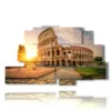 rome abstract paintings of the colosseum at sunset - version: 9 pannelli 173x103cm