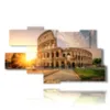 rome abstract paintings of the colosseum at sunset - version: 9 pannelli 180x103cm