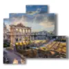 reproductions of the roman forum paintings rome - version: 4 pannelli 83x78cm