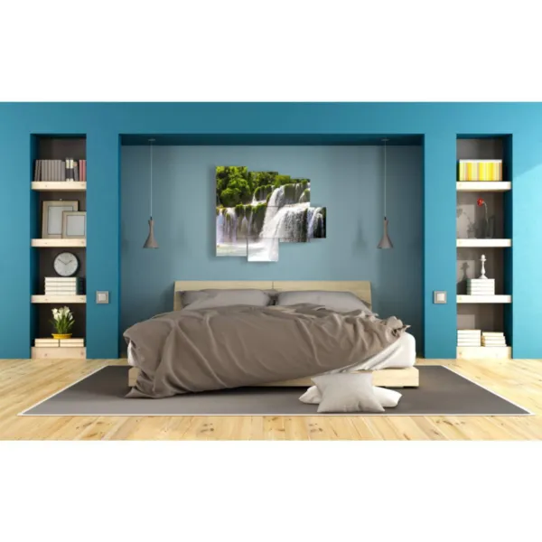 quadro cascate stampe design moderne foto  3d Duudaart
