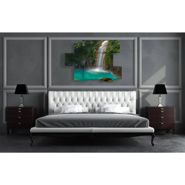 quadro con cascata Rio Celeste stampe design moderne foto  3d Duudaart