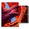 quadro con dipinto di paesaggio antelope canyon - version: 4 pannelli 91x85cm
