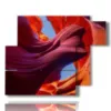 painting with landscape painting antelope canyon - version: 6 pannelli 122x96cm