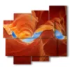 quadro del paesaggio antelope canyon in arizona - version: 5 pannelli 106x98cm
