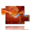 landscape painting antelope canyon in arizona - version: 5 pannelli 128x85cm