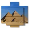 paintings egypt with its pyramids - version: 5 pannelli 89x85cm