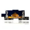 paintings with rome and castel sant angelo at night - version: 12 pannelli 263x102cm