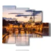 painting with beautiful photos in rome - version: 5 pannelli 104x90cm