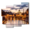 quadro con foto belle a roma - version: 5 pannelli 106x98cm