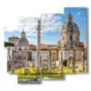 painting with images ancient rome - version: 5 pannelli 106x98cm