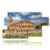 painting with colosseum by day - version: 7 pannelli 157x90cm