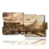 paintings on canvas rome at sunset - version: 10 pannelli 183x100cm
