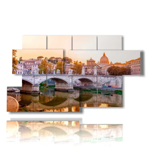 sunset photo in Rome