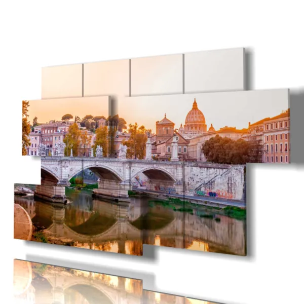 Cuadro atardecer Roma