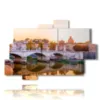 quadro con foto tramonto a roma - version: 10 pannelli 173x114cm