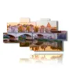 painting with sunset photos in rome - version: 8 pannelli 184x97cm