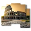 tableau avec de belles photos de rome - version: 5 pannelli 89x77cm