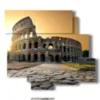 painting with beautiful photos of rome - version: 6 pannelli 113x99cm