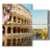 cuadro foto coliseo de roma - version: 4 pannelli 91x85cm