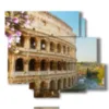 painting photo rome colosseum - version: 6 pannelli 113x99cm