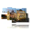 painting with photos of rome at night - version: 9 pannelli 180x103cm