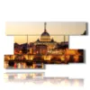 tableau avec photos de rome le soir - version: 9 pannelli 177x101cm