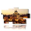 tableau avec photos de rome le soir - version: 9 pannelli 182x107cm
