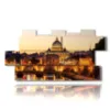 painting with photos of rome in the evening - version: 11 pannelli 202x103cm