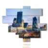 london paintings financial district - version: 12 pannelli 177x146cm