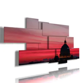 Romantic nighttime photo of Rome