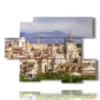 quadri famosi roma panoramica - version: 6 pannelli 129x94cm