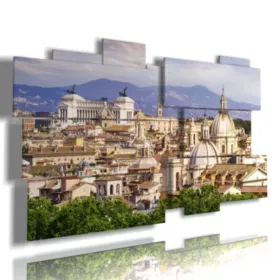 Tableaux célèbres panorama de Rome