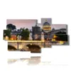 painting with images of sunsets in rome - version: 8 pannelli 184x100cm