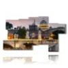 painting with images of sunsets in rome - version: 9 pannelli 184x106cm