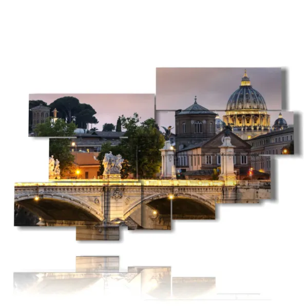 immagini tramonti a Roma