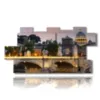 painting with images of sunsets in rome - version: 11 pannelli 202x103cm